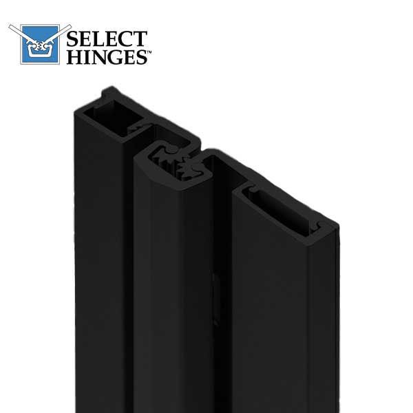 Select Hinges - 57 - 83" - Geared Full Surface Continuous Hinge - Black - Heavy Duty - UHS Hardware