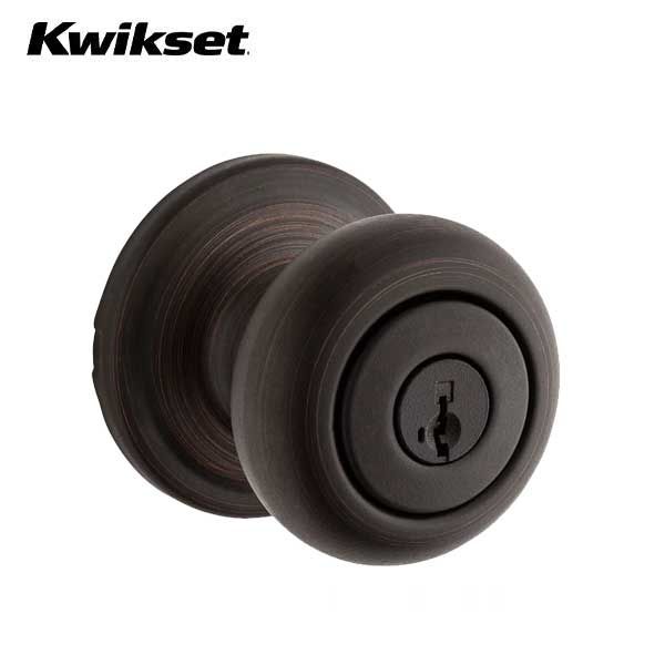 Kwikset - 740H - Hancock Knob  - Round Rose - Entrance - 11P - Venetian Bronze - SmartKey Technology - Grade 2 - UHS Hardware