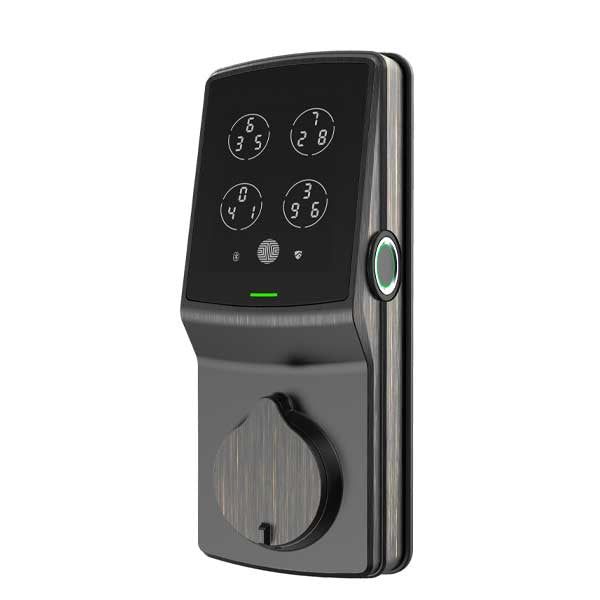 Lockly - PGD728FVB - Secure PLUS Biometric Electronic Deadbolt - Fingerprint Reader - Bluetooth - Venetian Bronze - UHS Hardware