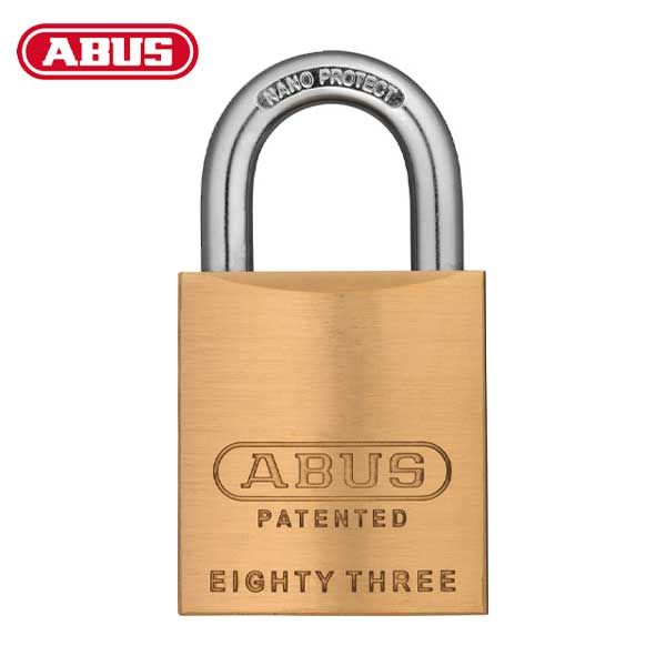 Abus - 83KnK/45 - Premium Loaded Brass Padlock - S2 - KIK Key In Knob - Prepped for Sargent - No Cylinder  - 1-27/32" Width - UHS Hardware