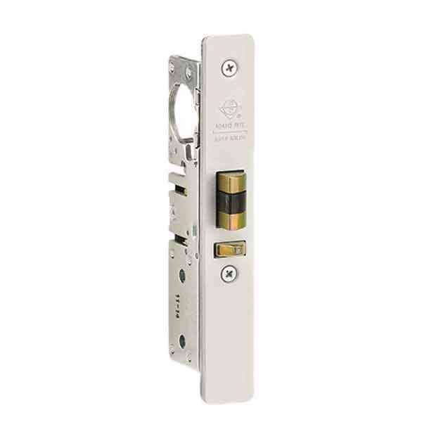 Adams Rite - 4510 -  Standard Duty Deadlatch - 1-1/8" Backset - LH /RHR - Mortised 4-5/8" - FLT/ST - Flat Faceplate - Aluminum - Metal Door - UHS Hardware