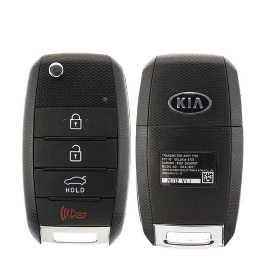 2017-2018 Kia Forte / 4-Button Flip Key Pn: 95430-A7200 Osloka-875T (Yd) (Oem Refurb)