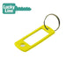 LuckyLine - 16980 - Key Tag with Ring - Yellow - UHS Hardware