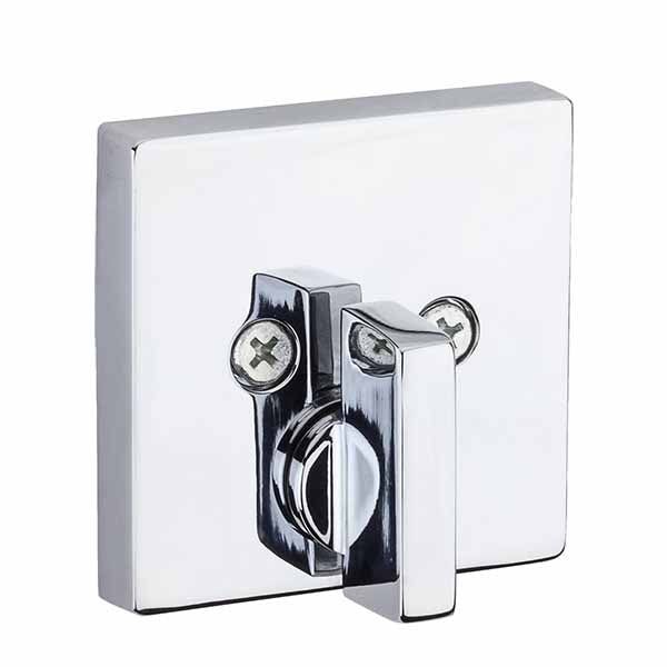 Kwikset - 258 - Downtown Deadbolt - Square Rose - 26 - Polished Chrome - Entrance - SmartKey Technology - Grade 1 - UHS Hardware