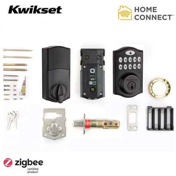 Kwikset - SmartCode 914 - Electronic Traditional Deadbolt w/ Home Connect / Zigbee / SmartKey  - US11P - Venetian Bronze - UHS Hardware