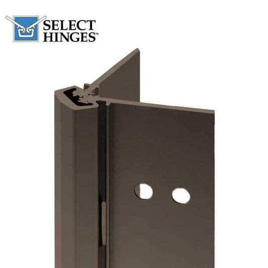 Select Hinges - 11 - 83" - Geared Concealed Continuous Hinge - Dark Bronze - Standard Duty - UHS Hardware