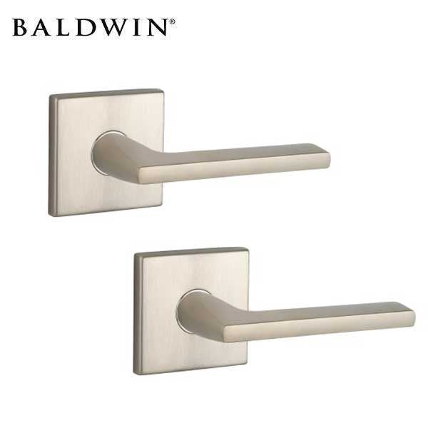 Baldwin Estate - 5162 Lever Set - R017 Square Rose - 102 - Oil Rubbed Bronze/Satin Nickel - Passage/Privacy - Grade 2 - UHS Hardware