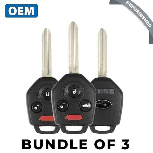 3 x 2012-2019 Subaru / 4-Button Remote Head Key / PN: 57497 FJ230 / CWTWB1U811 / G Chip 80 Bit (BUNDLE OF 3) - UHS Hardware