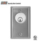 SDC - 701U - Single Gang Key Switch - Tamper Resistant - 20 Gauge Face Plate - 630 - Dull Stainless Steel - UHS Hardware