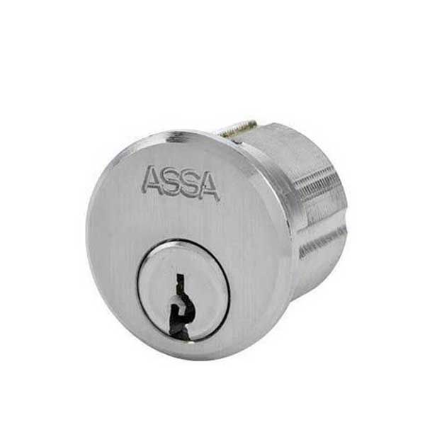 ASSA - MAX+ / Maximum + Security Mortise Cylinder - Adams Rite Cam - 1-1/4" - 626 - Satin Chrome - UHS Hardware