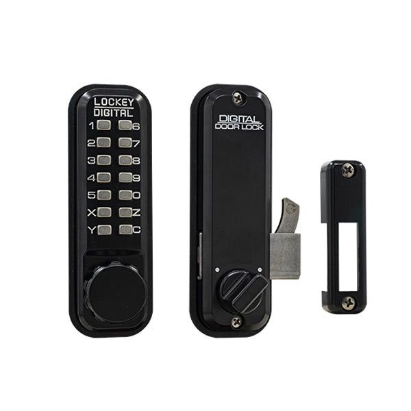 Lockey - 2500 - Mechanical Keypad - Keyless Hook Bolt Lock - Knob - for Sliding Glass Doors - UHS Hardware