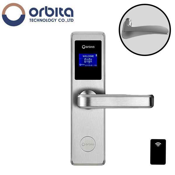 Orbita - E4031A - Mortise Hotel Lock - RFID - LCD Screen - Optional Lever Style - 6 VDC - Optional Finish - Grade 2 - Hotel Door Locks - UHS Hardware