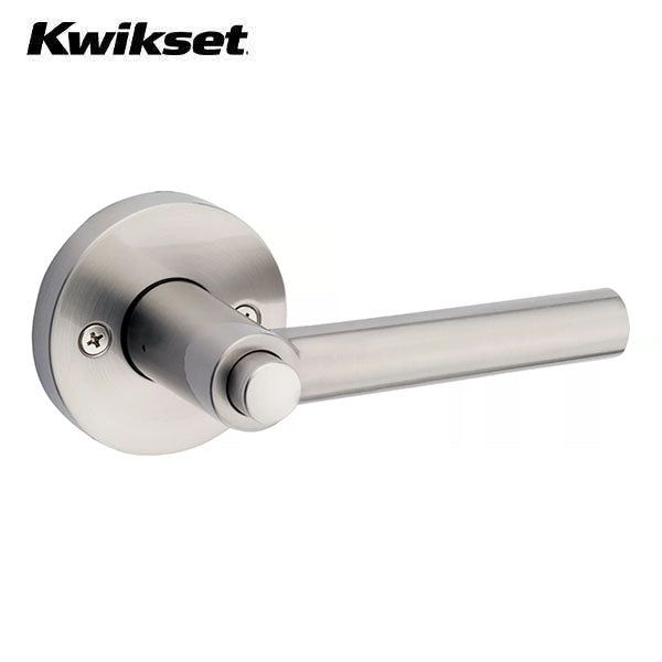 Kwikset - 156 - Milan Lever - Round Rose - 15 - Satin Nickel - Entrance - SmartKey Technology - Grade 2 - UHS Hardware