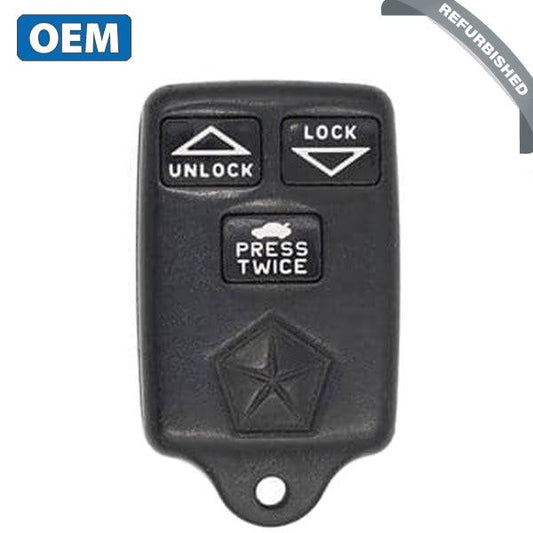 1993-1997 Chrysler Dodge / 3-Button Keyless Entry Remote w/ Trunk / PN: 04759136AB / GQ43VT7T (OEM) - UHS Hardware