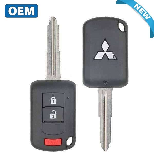 2010-2019 Mitsubishi Outlander Lancer / 3-Button Remote Head Key w/ Shoulder / PN: 6370B944 / OUCJ166N (OEM) - UHS Hardware