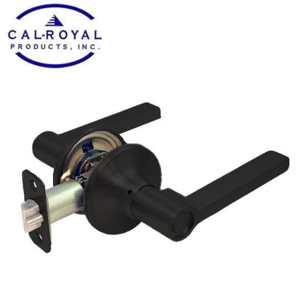 Cal-Royal - Heritage - Residential Cylindrical Lever Set - Passage - Allure Lever - Kwikset Keyway - Black - Grade 3