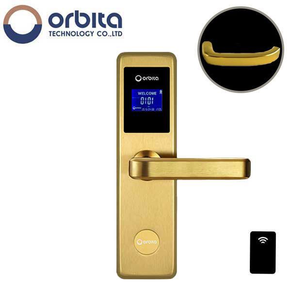 Orbita - E4031A - Mortise Hotel Lock - RFID - LCD Screen - Optional Lever Style - 6 VDC - Optional Finish - Grade 2 - Hotel Door Locks - UHS Hardware