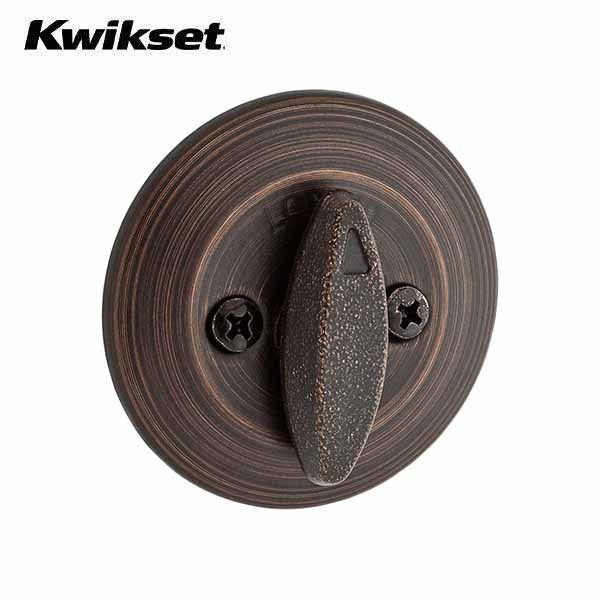 Kwikset - 660 Deadbolt - Round Rose - 11P - Venetian Bronze - Entrance - SC1 Schlage - SmartKey Technology - Grade 3 - UHS Hardware