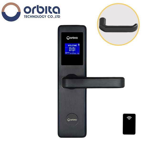 Orbita - E4031A - Mortise Hotel Lock - RFID - LCD Screen - Optional Lever Style - 6 VDC - Optional Finish - Grade 2 - Hotel Door Locks - UHS Hardware