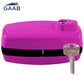 GAAB - T180  - Tempered Frameless Glass Door Lock  - Reversible - 10 -12mm Doors - YALE Keyway - Pink - UHS Hardware