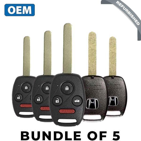 5 X 2003-2007 Honda Accord Cr-V / 4-Button Remote Head Key 35118-Sda-A11 Oucg8D-380H-A (Bundle Of 5)