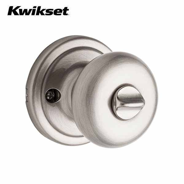 Kwikset - 740H - Hancock Knob - Keyed - featuring SmartKey - Round Rose - 15 - Satin Nickel - Entrance - SC1 Schlage - SmartKey Technology - Grade 2 - UHS Hardware