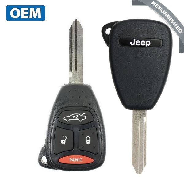 2005-2007 Jeep Commander Cherokee / 4-Button Remote Head Key / PN: 56038768AA / KOBDT04A (OEM) - UHS Hardware