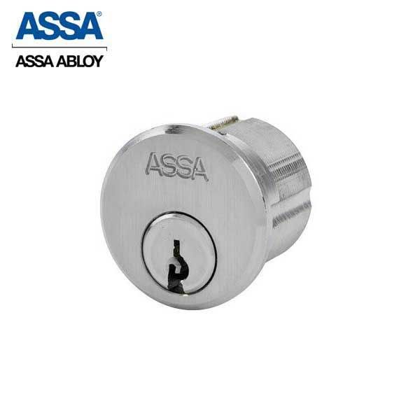 ASSA - MAX+ / Maximum + Security Restricted Mortise Cylinder - 1-1/8" - 626 - Satin Chrome - UHS Hardware