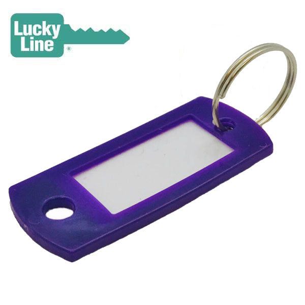 LuckyLine - 16965 - Key Tag with Ring - Dark Purple - UHS Hardware