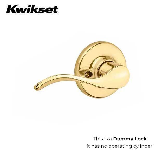 Kwikset - 488BL - Balboa Lever Set - Round Rose - 3 - Polished Brass - Passage - LH - Grade 3 - UHS Hardware