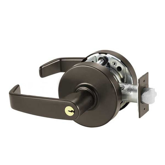 Sargent - 10G05 - Mechanical Cylindrical Lock - L Rose / L Lever - Office -  LA Keyway - 10BE - Dark Oxidized Satin Bronze - Grade 1 - UHS Hardware