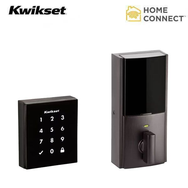 Kwikset - Obsidian - Electronic Touchscreen Smart Deadbolt - 11P - Z-Wave Plus - Venetian Bronze - Home Connect - UHS Hardware