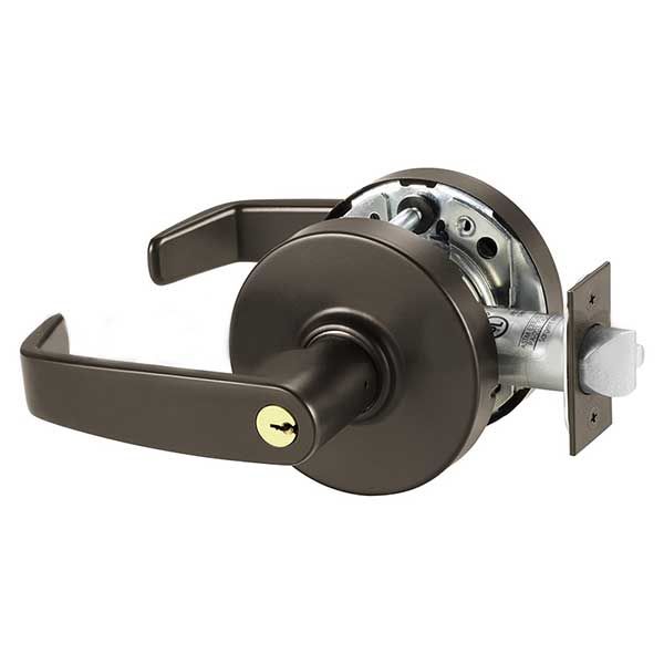 Sargent - 10G04 - Mechanical Cylindrical Lock - L Rose / L Lever - Storeroom -  LA Keyway - 10BE - Dark Oxidized Satin Bronze - Grade 1 - UHS Hardware