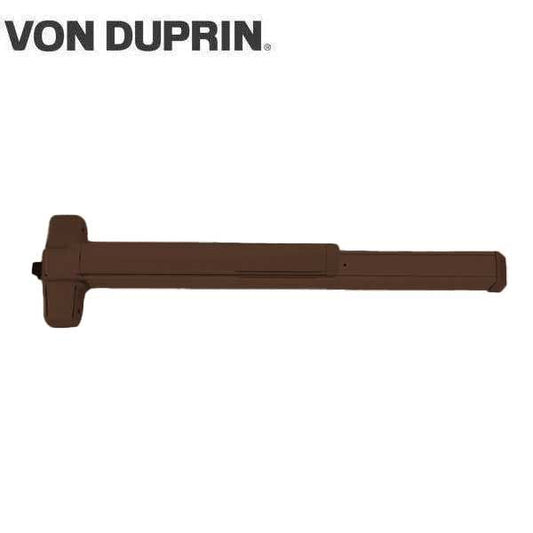 Von Duprin - 98EO - Rim Exit Device - Exit Only - No Trim - Dark Bronze Anodized Aluminum Finish - 3 Foot - UHS Hardware