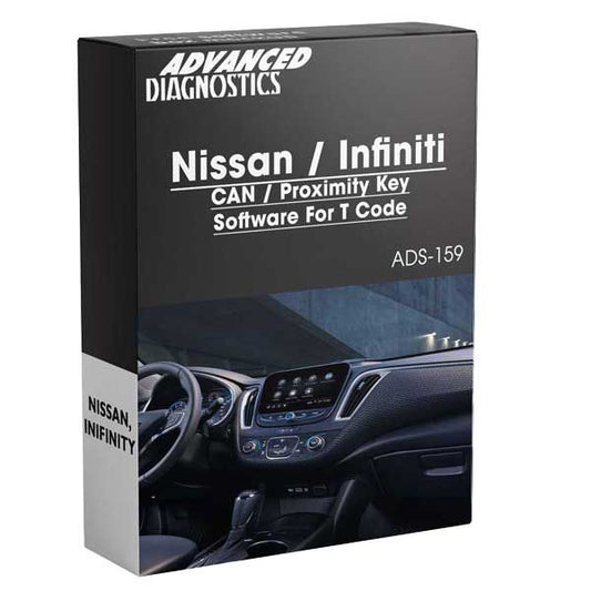 Advanced Diagnostics - ADS159 - Nissan / Infiniti CAN Proximity Key Software For T Code - Category A - UHS Hardware