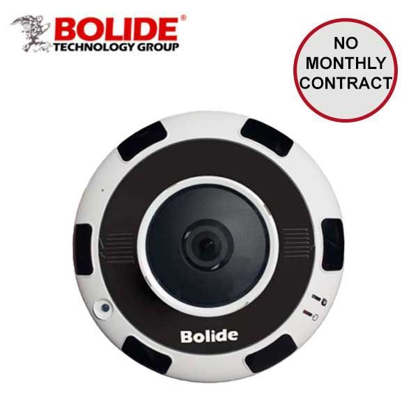 Bolide - IP / 12MP / Fisheye Camera / Fixed / 1.8mm Lens / WDR / 10m IR / 360° Panoramic / 12VDC POE / IP66 / BN1208FE - UHS Hardware