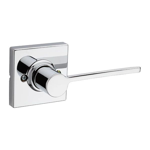 Kwikset - 488LRL- Ladera Lever - Square Rose - Half Dummy - 26 - Polished Chrome - RH - Grade 2 - UHS Hardware