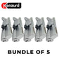 5 x Profile Cylinder - Single Sided - Thumb Turn - 26D - Satin Chrome - 70mm - SC1 (BUNDLE OF 5) - UHS Hardware