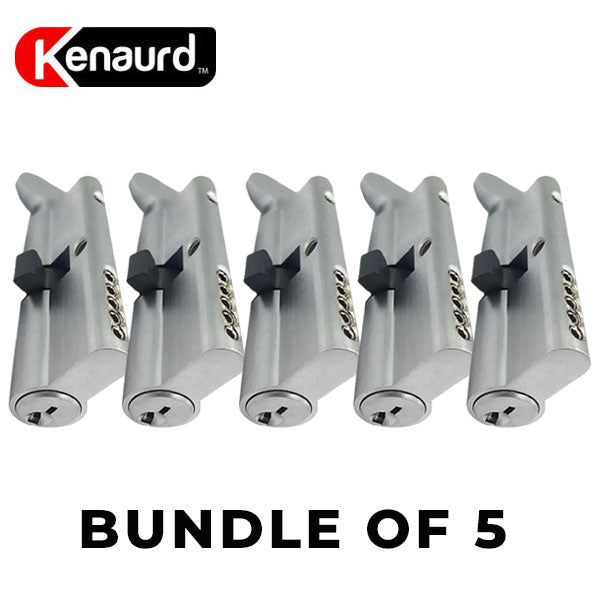 5 x Profile Cylinder - Single Sided - Thumb Turn - 26D - Satin Chrome - 70mm - SC1 (BUNDLE OF 5) - UHS Hardware