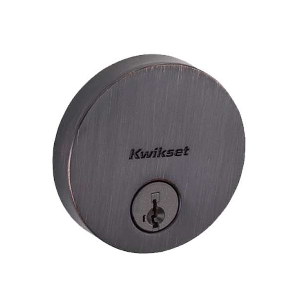 Kwikset - 258 - Uptown Low Profile Single Cylinder Deadbolt - US11 - Venetian Bronze - SmartKey Technology - Grade 1 - UHS Hardware