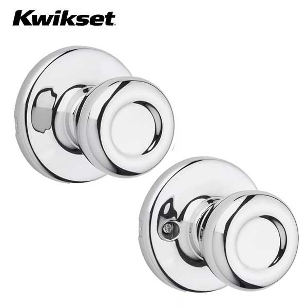 Kwikset - 200T - Tylo Knob - Round Rose - Passage - 26 - Polished Chrome - Grade 3 - UHS Hardware