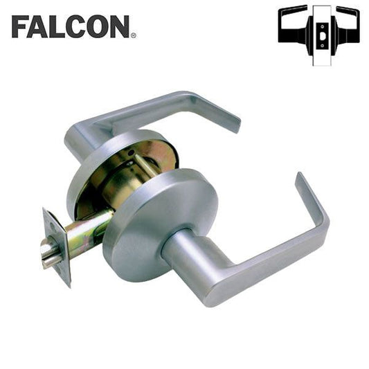 Falcon - B101S - Cylindrical Leverset - Dane - Passage - 2 3/4" Backset - Satin Chrome - Grade 2 - UHS Hardware