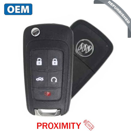 2010-2018 Buick / 5-Button Flip Key / PN: 13500224 / P4O9MK74946931 / HU101 / PEPS (OEM Refurb) - UHS Hardware