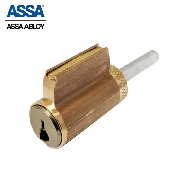 ASSA - MAX+ / Maximum + Security Restricted KIK Cylinder - 606 - Satin Brass - UHS Hardware