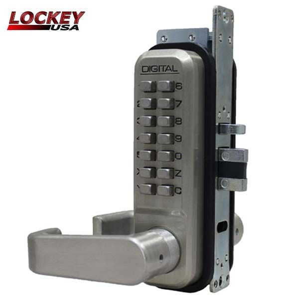 Lockey - 2985-DC - Narrow-Stile Mechanical Keypad Keyless Lever - Passage - Double Combination - UHS Hardware