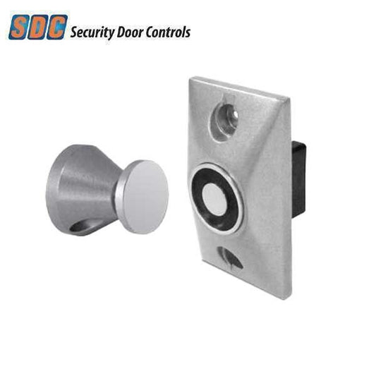 SDC - EH20 - Semi-Flush Mount Magnetic Door Holder - Semi-Flush Mount -  3-1/16” Projection - 12/24VAC/DC - Chrome Powder Coat Finish - UHS Hardware