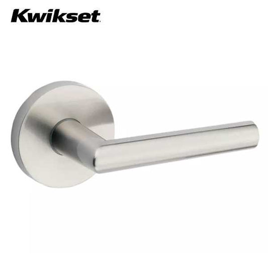 Kwikset - 154MIL - Milan Passage Lever- Round Rose - 15 - Satin Nickel - Grade 2 - UHS Hardware