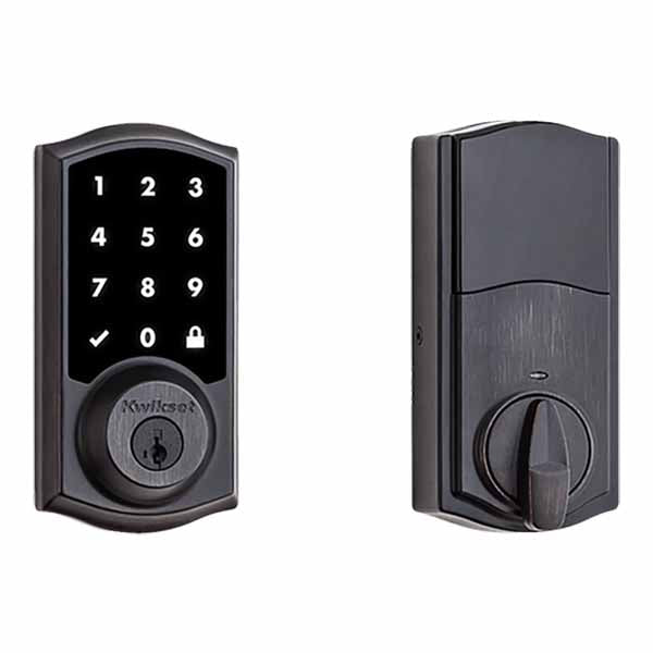 Kwikset - 916 SmartCode Traditional Electronic Deadbolt with Zigbee Technology - 11P - Venetian Bronze Finish - UHS Hardware