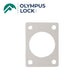Olympus - ETS1-PL - 1/8” Exterior Through-Bolt Mounting Cabinet Pull Spacer Plate - 26D - Satin Chrome - UHS Hardware