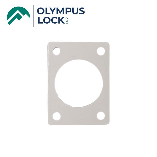 Olympus - ETS1-PL - 1/8” Exterior Through-Bolt Mounting Cabinet Pull Spacer Plate - 26D - Satin Chrome - UHS Hardware